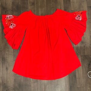 2X off the shoulder dress